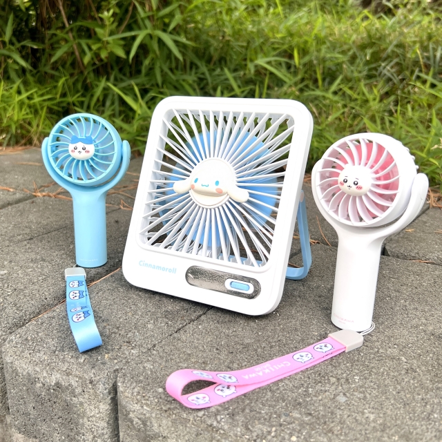 먼작귀 핸디팬 & 산리오 데스크팬